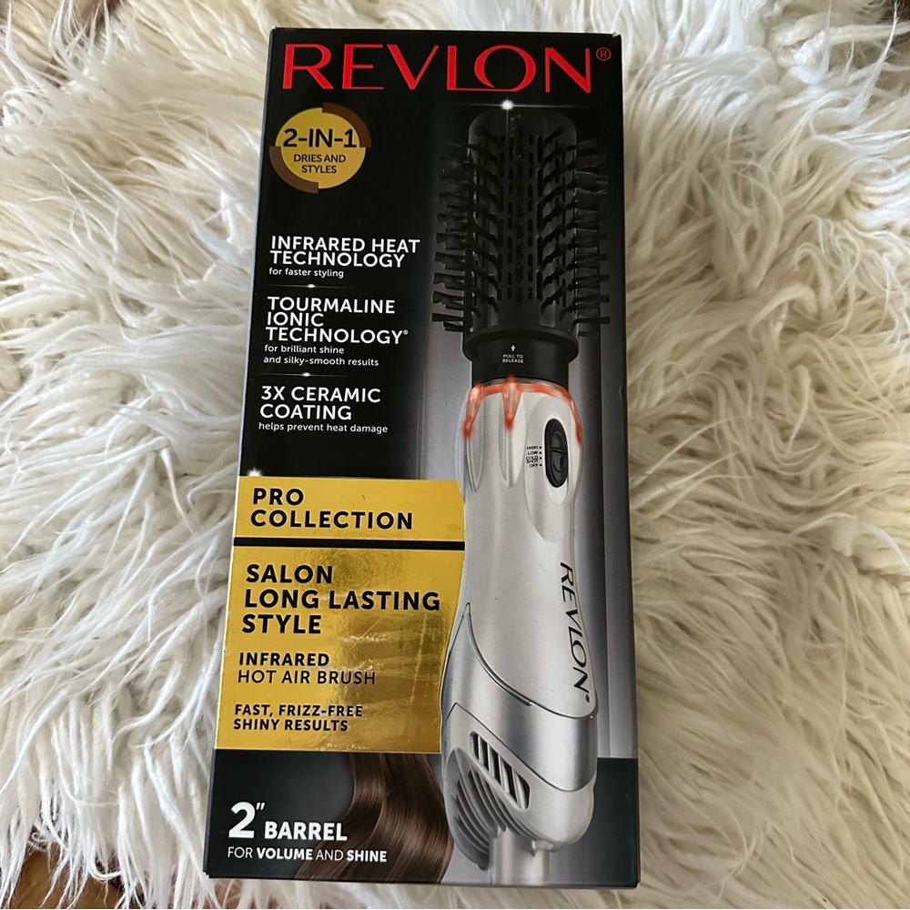 Revlon Professional infrared hot air brush blow dryer USED